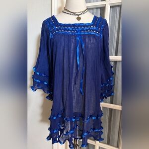 Mexican Angelita Gauze Top OS NEW